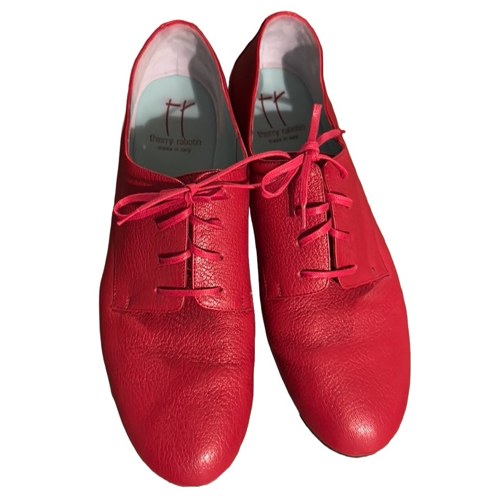 Thierry Rabotin red oxfords